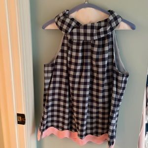 Sail to Sable sleeveless gingham top.